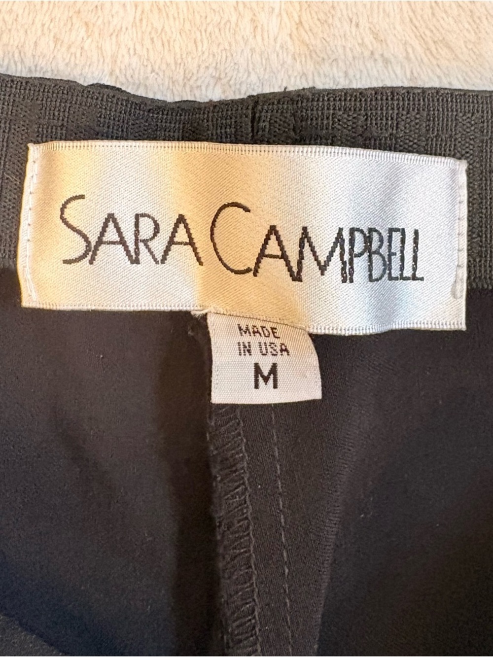 Sara Campbell Black Knit Sheri Pull On Pants with Elastic Waist Ruffled Hems - Picture 4 of 11